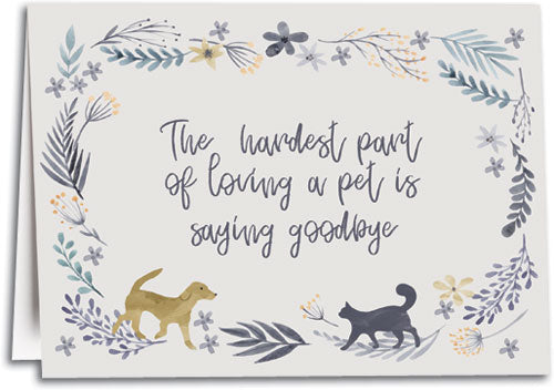 Hardest Goodbye Folding Card