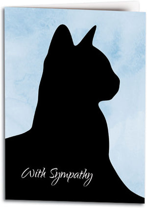 Cat Silhouette Folding Card