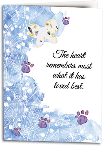 Remembered forever Seed Paper Folding Card