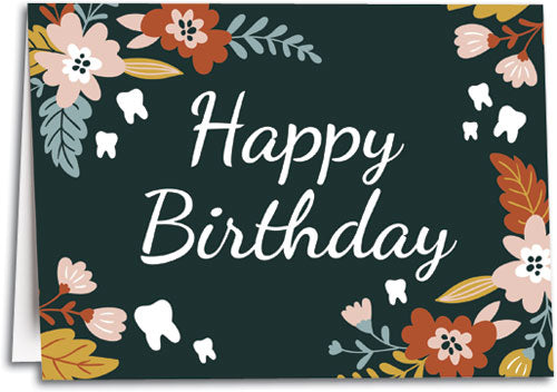 Floral Birthday Folding Card