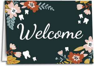 Floral Welcome Folding Card