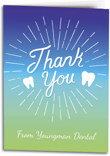 Shine Bright Thank You Folding Card