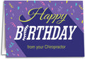 Purple Confetti Birthday Folding Card