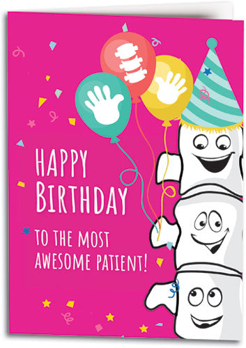 Aligned Birthday Folding Card