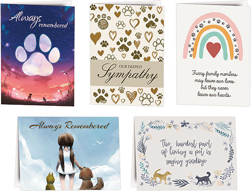 Nonpersonalised Sympathy Folding Card Assortment #19 (50pk)