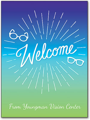 Bright Vision Welcome Customisable Postcard