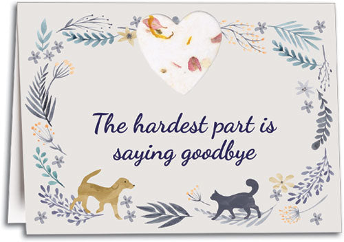 Hard Goodbye Seed Paper Folding Card
