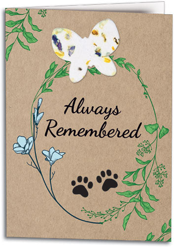 Butterfly Love Seed Paper Folding Card