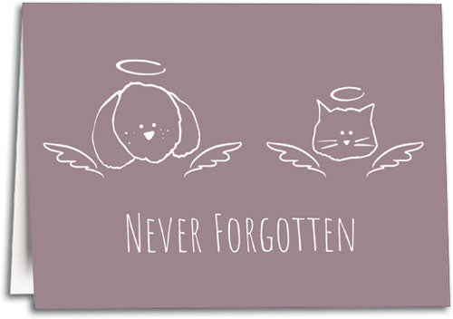 Angel Pets Customisable Folding Card