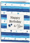 Cool Stripes Birthday Folding Card