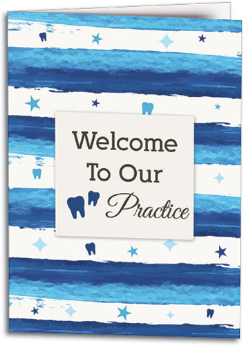 Cool Stripes Welcome Folding Card