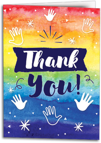 Chiro Confetti Thank You Thank You Folding Card