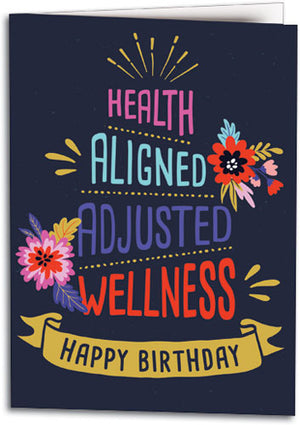 Wellness Cake Birthday Folding Card