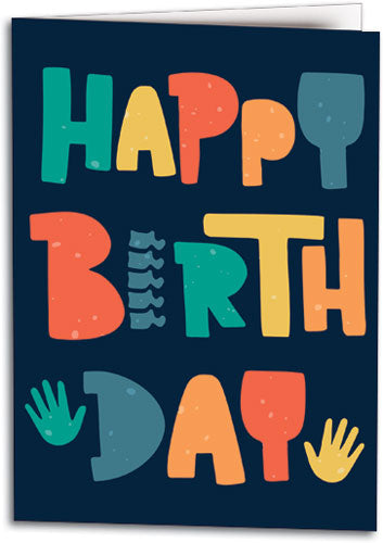 Bold Birthday Customisable Folding Card