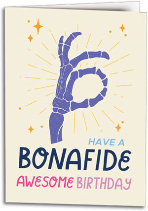 Bonafide Birthday Folding Card