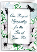 Floral Condolences Customisable Folding Card
