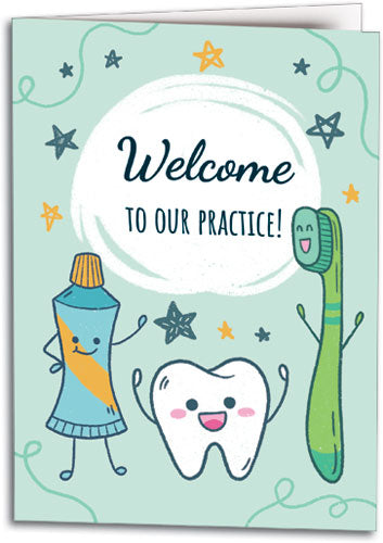 Fresh Friends Welcome Customisable Folding Card
