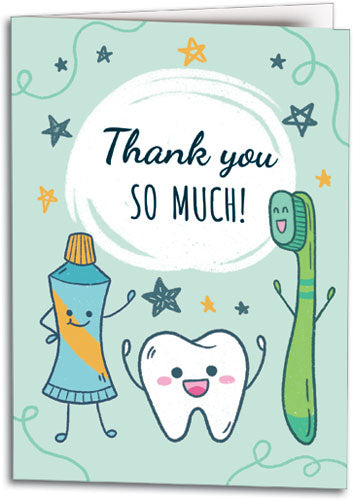 Fresh Friends Thank You Customisable Folding Card