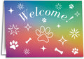 Gradient Rainbow Welcome Folding Card