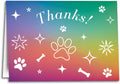 Gradient Rainbow Thanks Customisable Folding Card