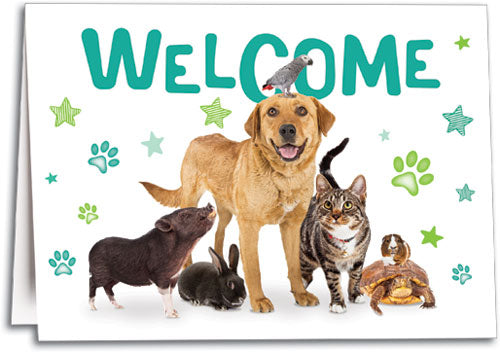 Pets A Plenty Welcome Folding Card