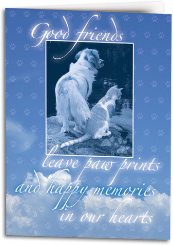 Clouds/Blue Sympathy Folding Card