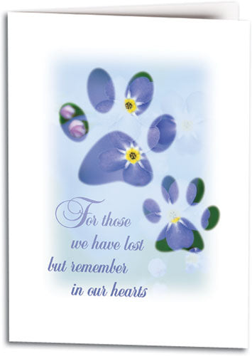 Flower Prints Sympathy Folding Card