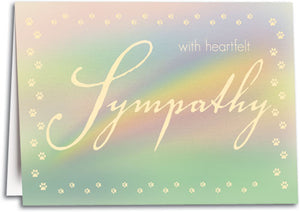 Soft Rainbow Sympathy Card
