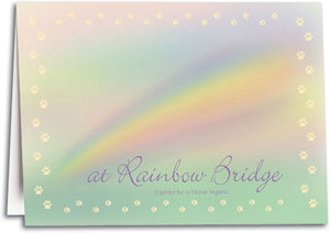 Soft Rainbow Folding Card