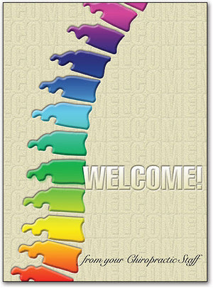 Color Spine Welcome Folding Card