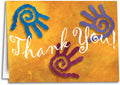 Spiral Hands Thank You Folding Card