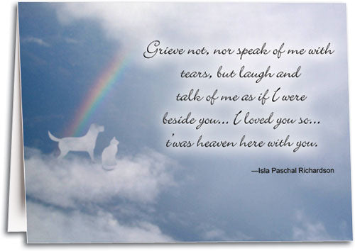 Pets/Cloud Sympathy Card