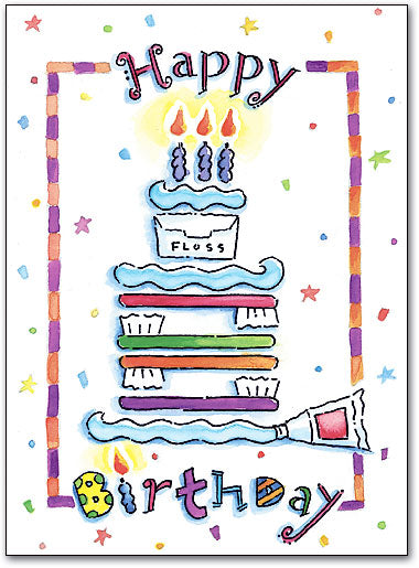 Dental Happy Birthday Postcard