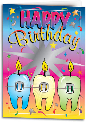 Dental Birthday Folding Card
