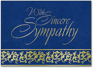 Royal Blue Sympathy Folding Card