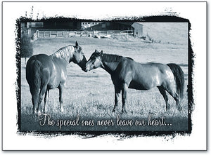 Never Leave Our Heart Sympathy Folding Card