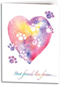 Best Friends Live Forever Sympathy Folding Card