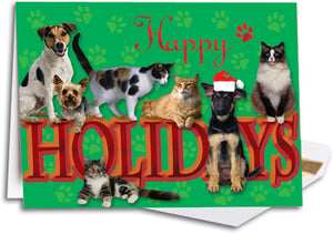 Green Paw Deluxe Folding Card