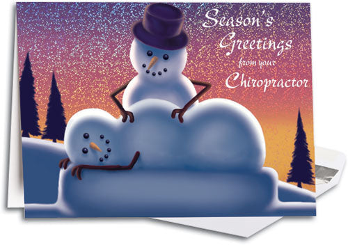 Chiropractor Snowman adjusting - FC2631