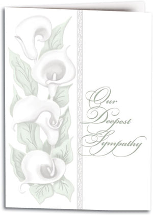 Calla Lily Sympathy Folding Card