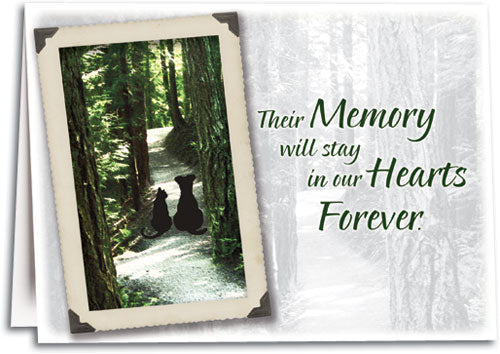 Golden Pet Memory Sympathy Folding Card
