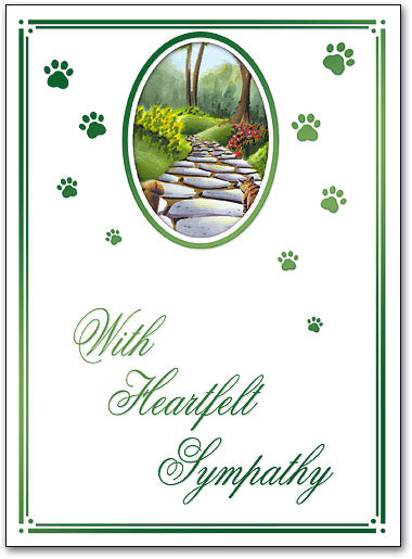 Garden Path Die-cut Folding Card