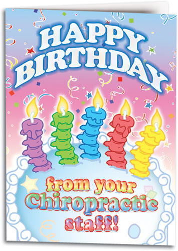 Birthday Cake Candles Folding Card