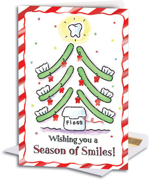 Toothbrush Tree Smile Deluxe Folding Card