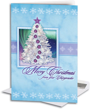 Christmas Tree Spine Traditional Folding Card