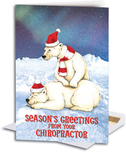 Polar Bear Chiro Deluxe Folding Card