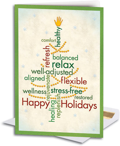 Chiro Word Tree Traditional Folding Card