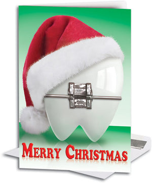 Santa Hat Tooth Traditional Folding Card