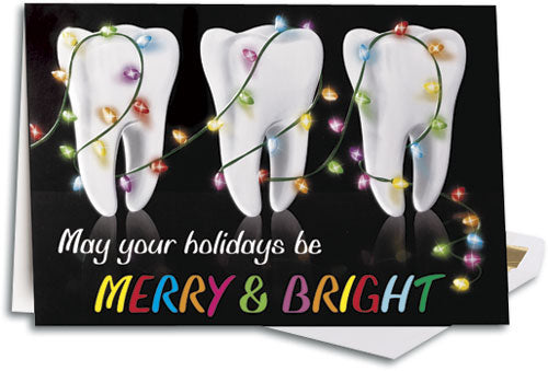 Blinking Lights Deluxe  Folding Card