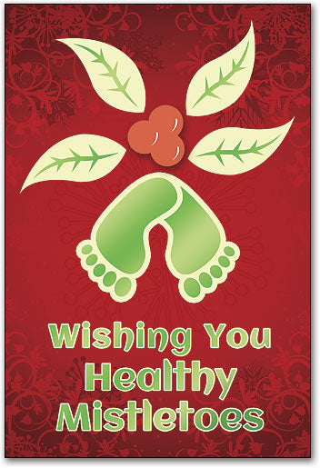 Healthy Mistletoes Folding Card